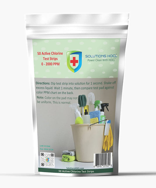 Active Chlorine Test Strips - 50