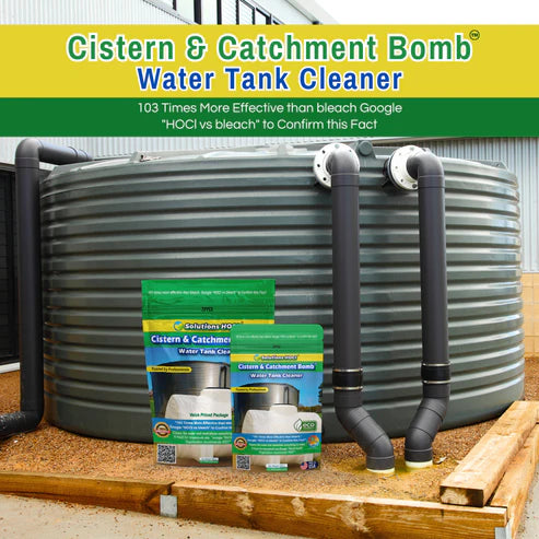 Cistern & Catchment Bomb - Rainwater & Cistern Tank Cleaner - 500g - 25,000 Gal
