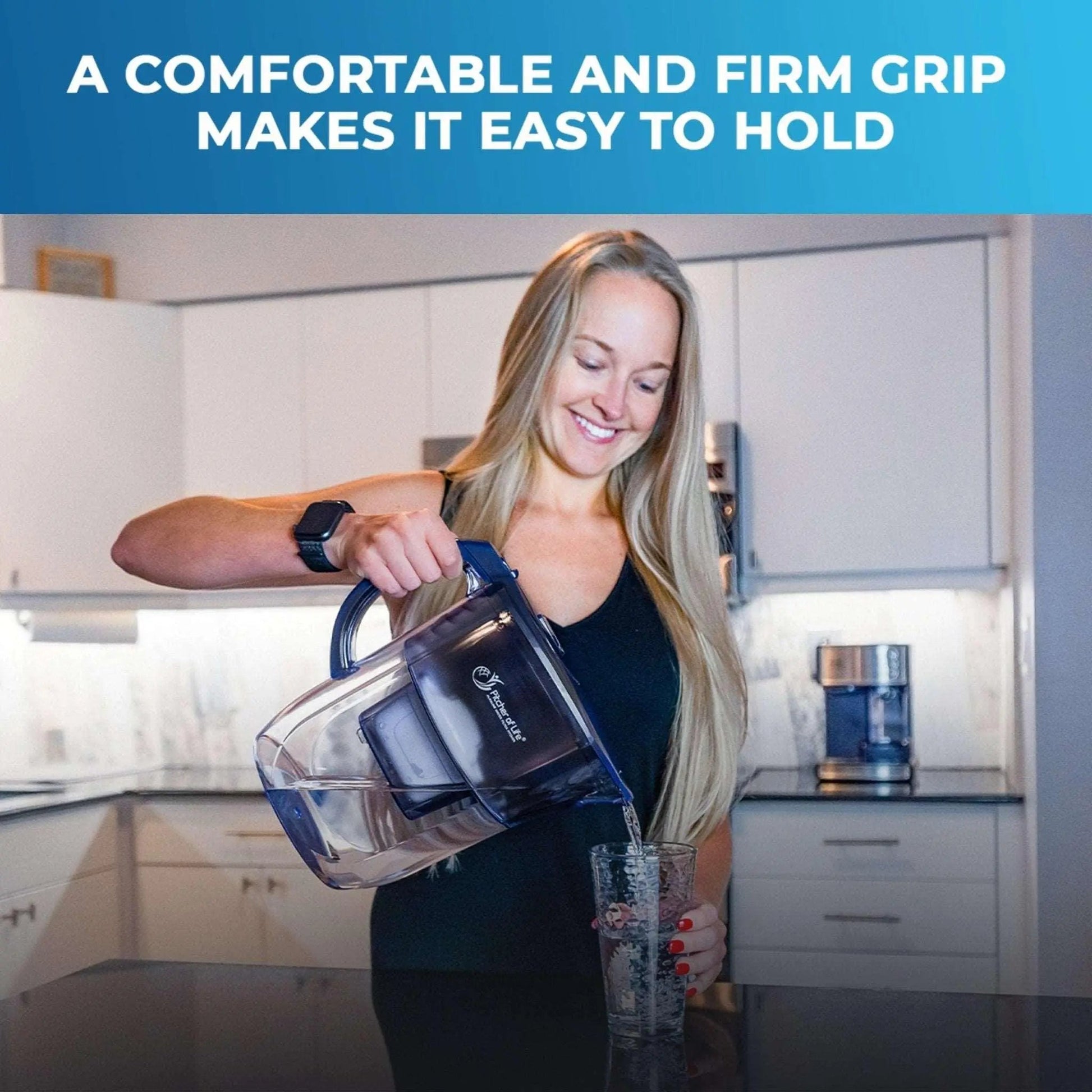 Alkaline Water PITCHER OF LIFE®  Improved 2024 - Super Alkaline Water Filter Pitcher