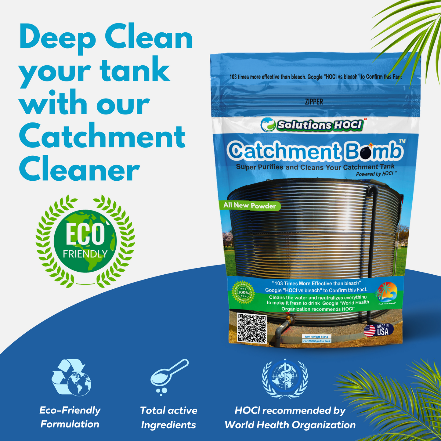 Catchment bomb - 500 Grams - 25,000 Gallon treatment