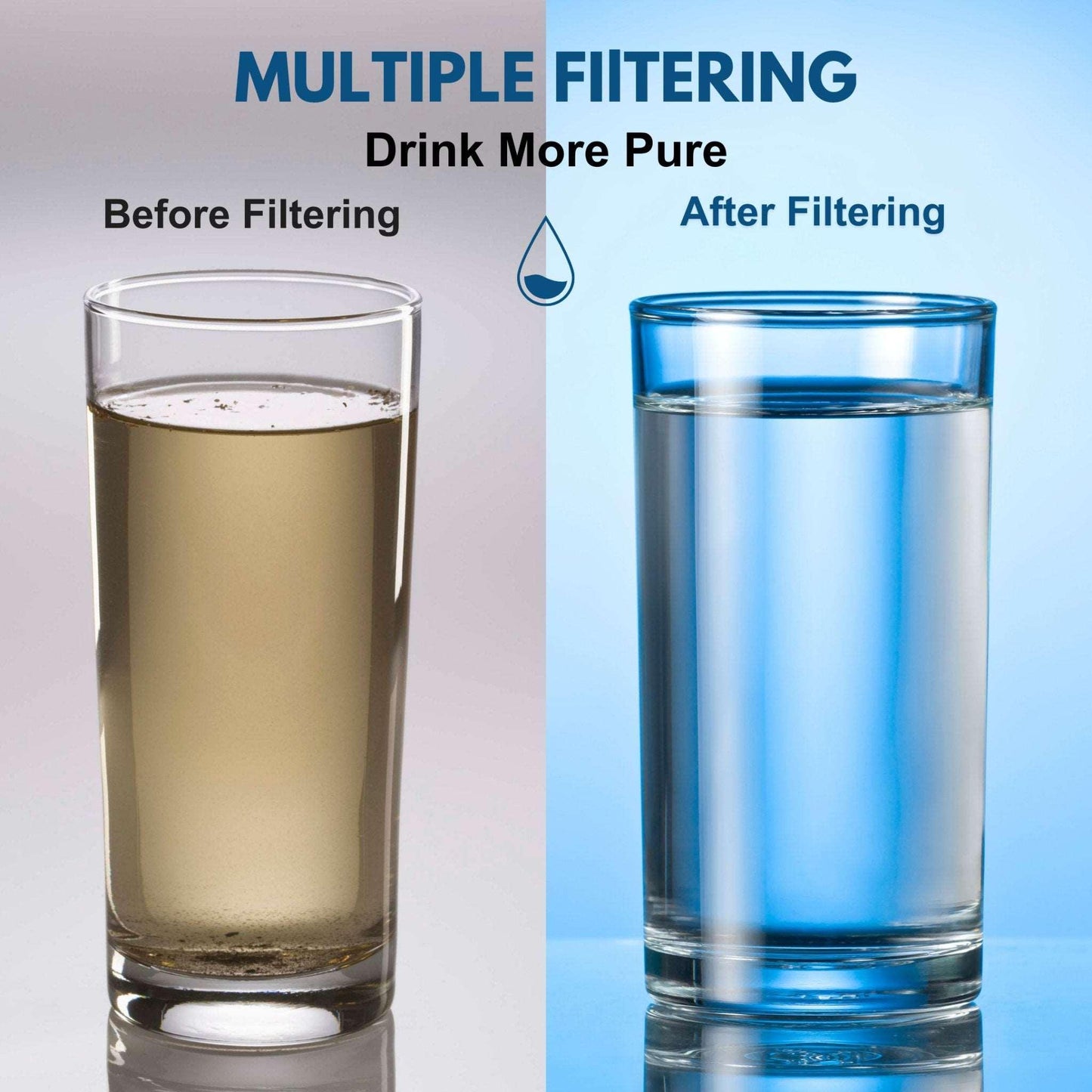 Life Sciences Reverse Osmosis Alkaline Water Purifying Generator - Under Counter. Include Free Bonus Life Borosilicate Glass Water Pitcher with Infuser