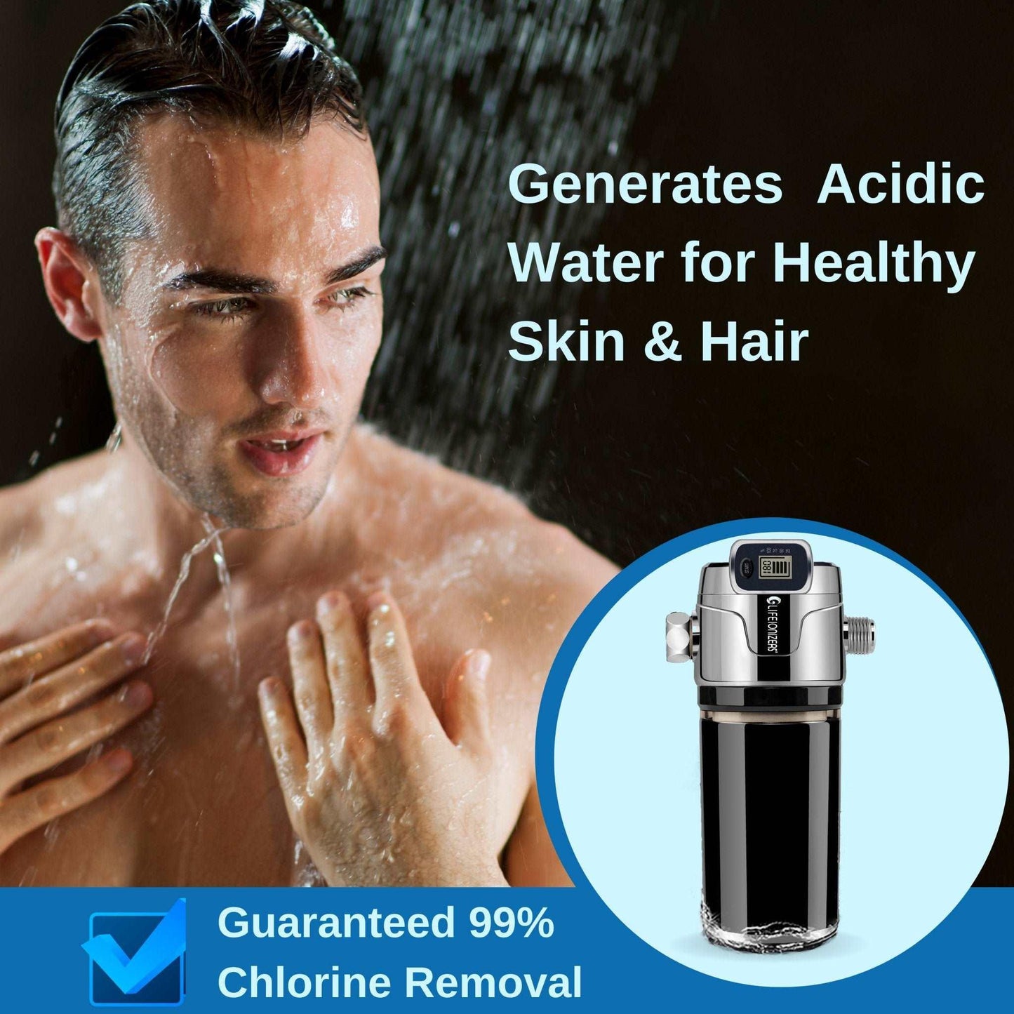 Life Shower Double Filtration Filter without Shower Head