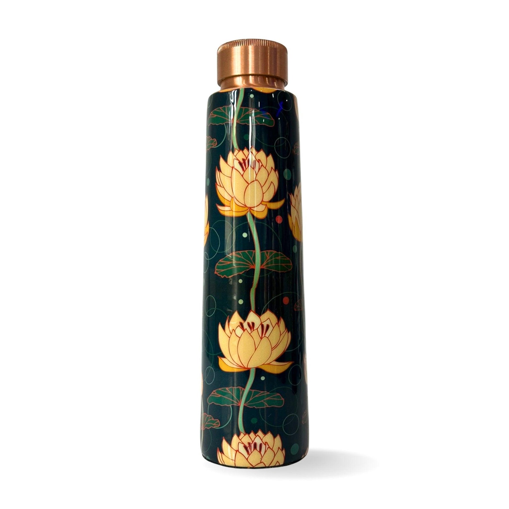 copper bottle white lotus 