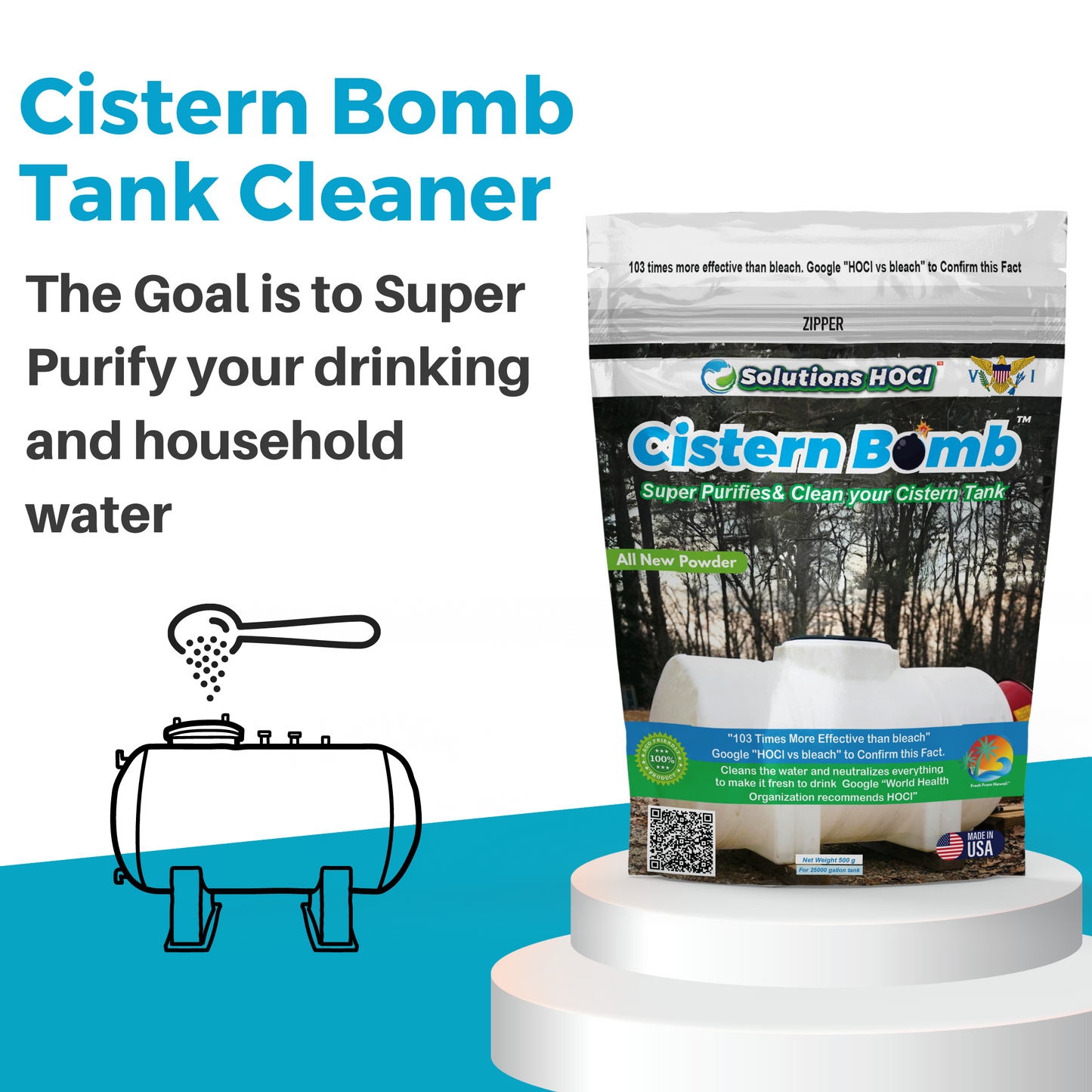 Cistern Tank Cleaner - 500 Grams