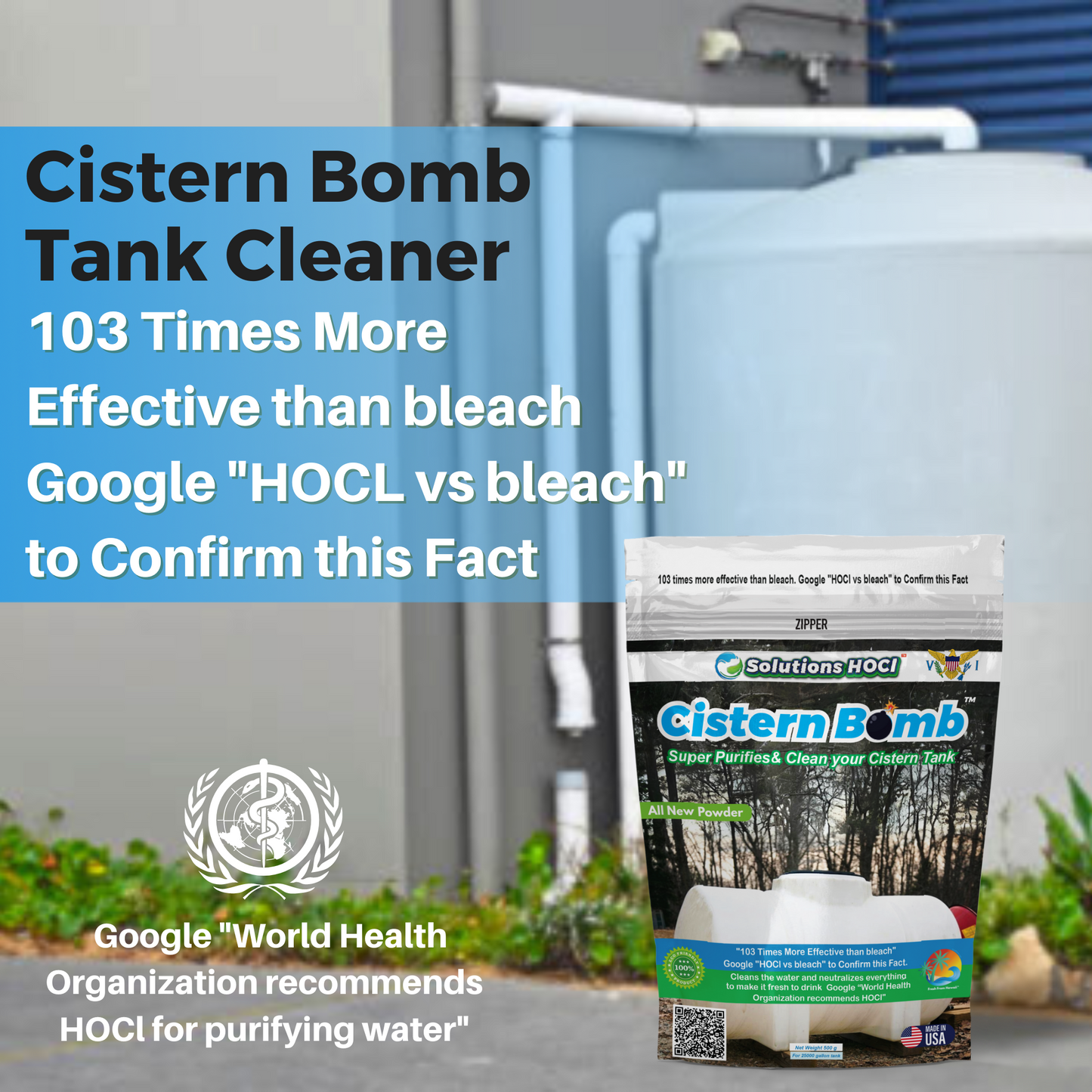 Cistern Tank Cleaner - 500 Grams