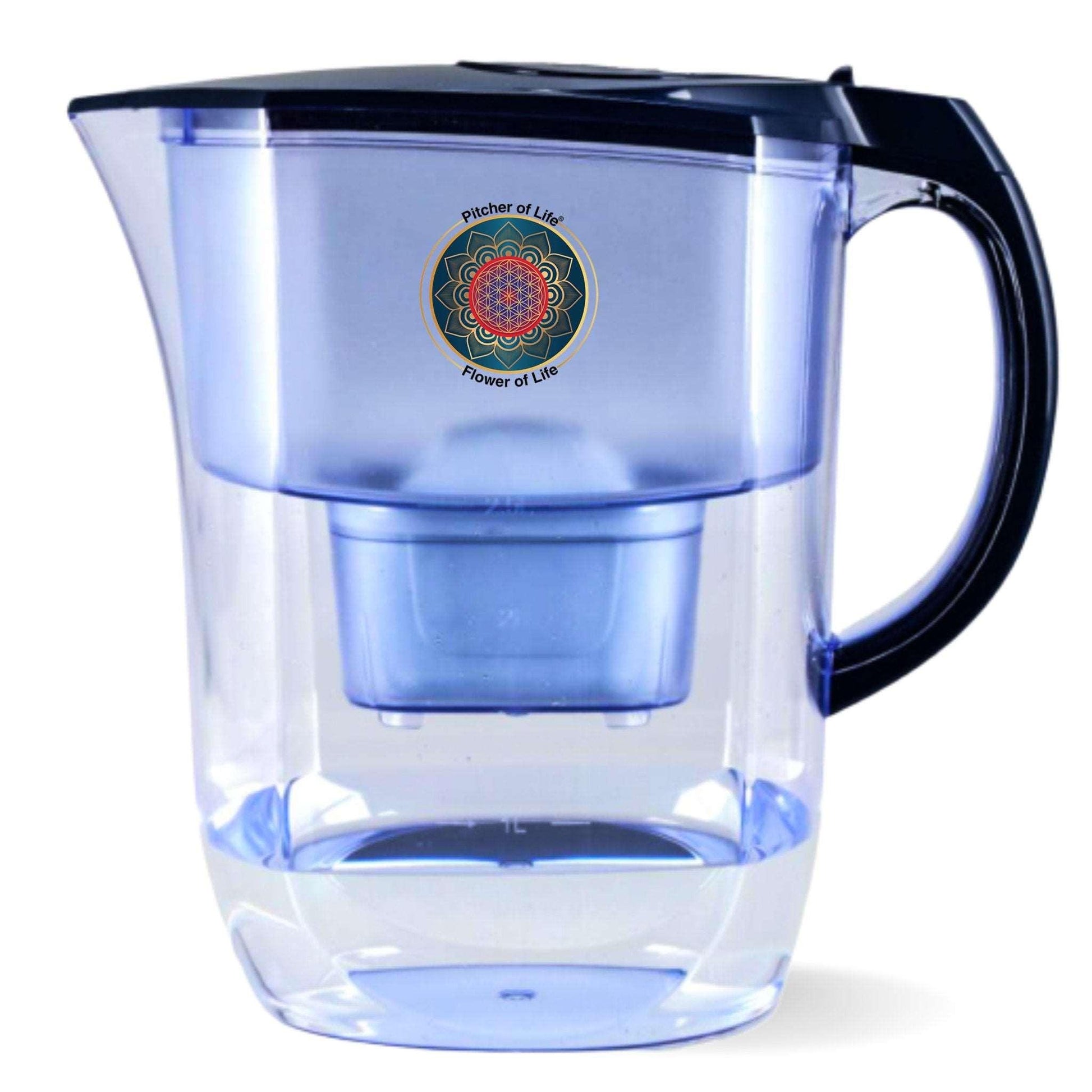 Alkaline Water PITCHER OF LIFE®  with Flower of Life - Super Alkaline Water Filter Pitcher